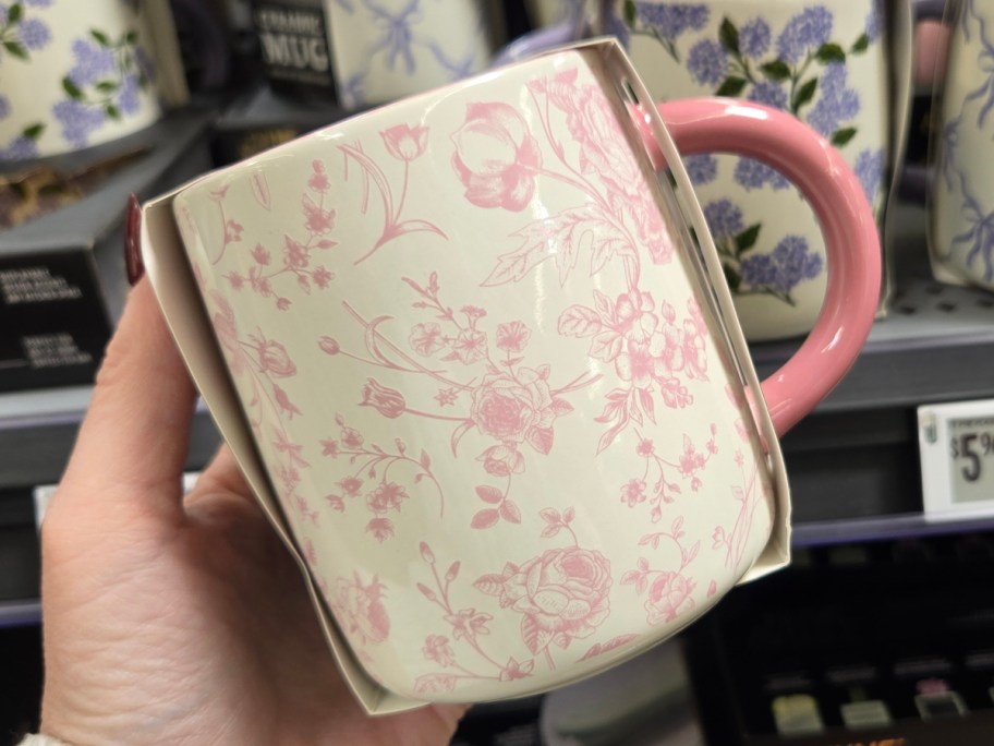 Thyme & Table Mug in Pink Floral