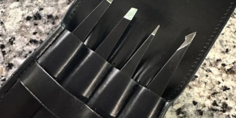 Tweezer Set w/ Travel Case Only $3.99 on Amazon