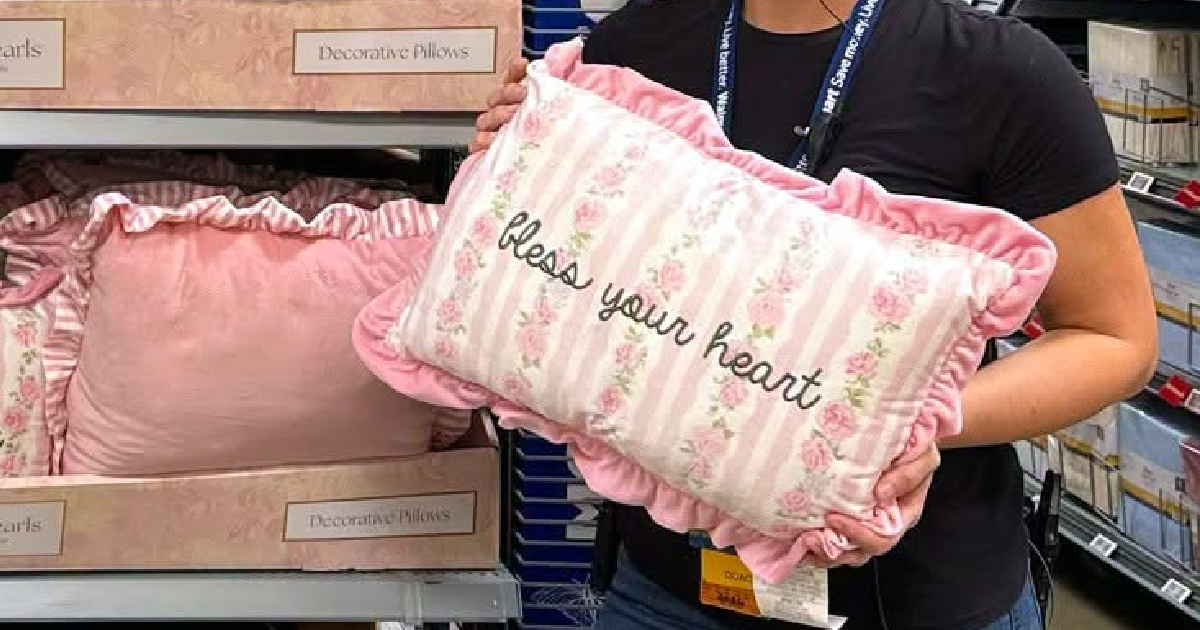 These Adorable Ruffled Throw Pillows Are Under $15 at Walmart