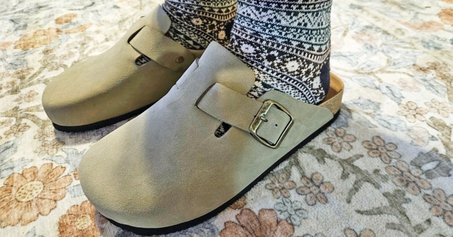 Suede Clogs Just $18.49 Shipped on Amazon (Reg. $37) | Birkenstock Look for Less
