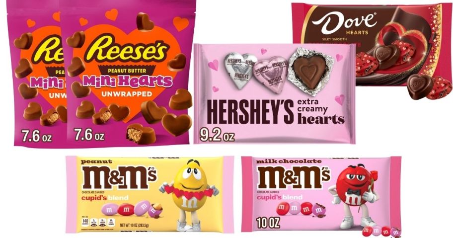 Valentine's Day Candy: Reese's, M&Ms, and other chocolate