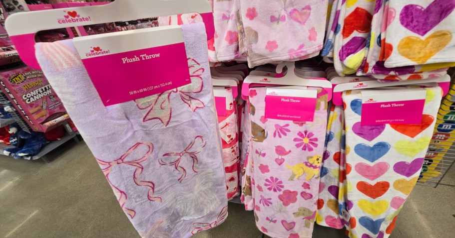 Walmart Valentine’s Day Throw Blankets Just $9.97