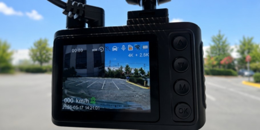 HD Front & Rear 4K Dash Cam w/ Accessories Only $44.99 Shipped on Amazon