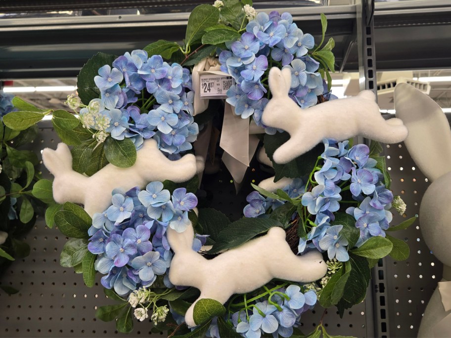 Way To Celebrate Bunny Hydrangea Wreath