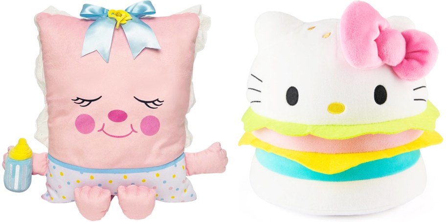 pillow people and hamburger hello kitty plush