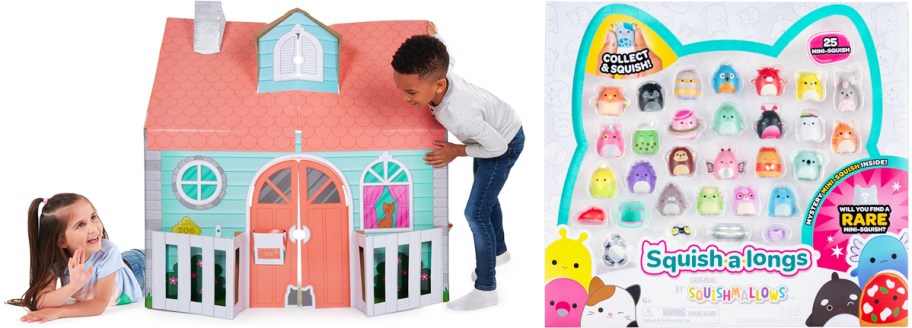 kids playhouse and squish-a-longs set