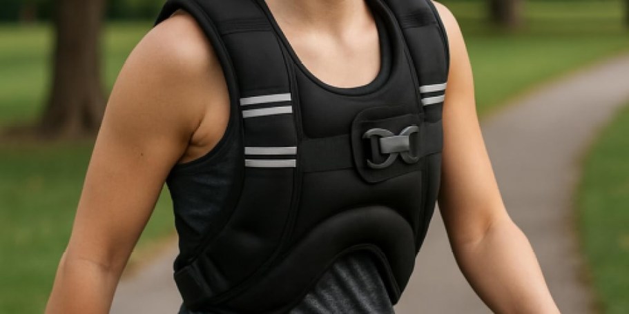 Weighted Vest Only $14.99 on Amazon (Reg. $30) | Wear It While Working Out!