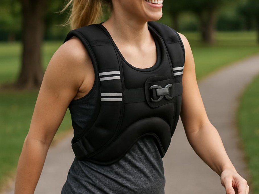 Weighted Vest Only $14.99 on Amazon (Reg. $30) | Wear It While Working Out!