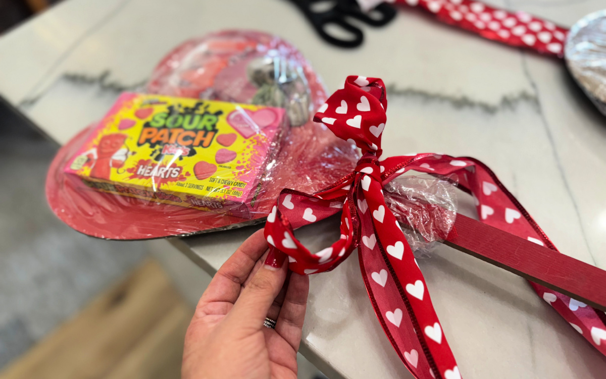 Make Adorable Valentine Candy Gifts Using Dollar Tree Heart Stakes