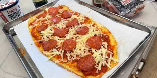 This Cottage Cheese Flatbread Pizza Crust has Just 2 Main Ingredients!