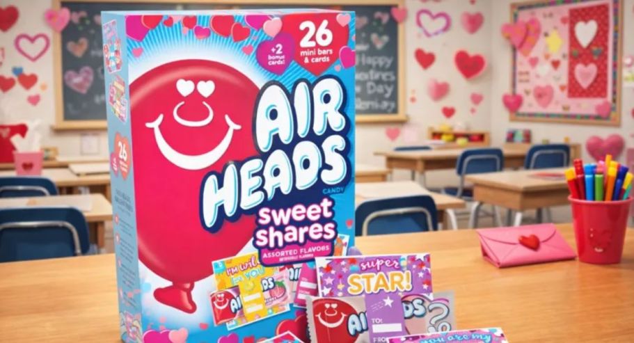 Airheads Valentine’s Day Exchange Cards 26-Pack Only $3.55 Shipped on Amazon