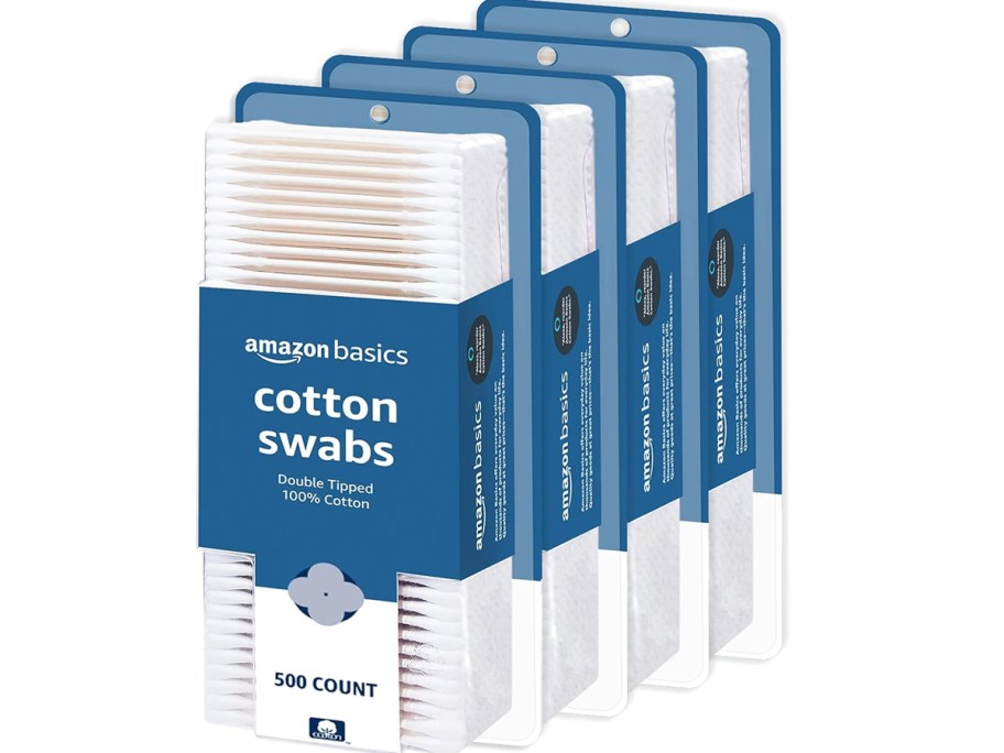 4 boxes of cotton swabs 