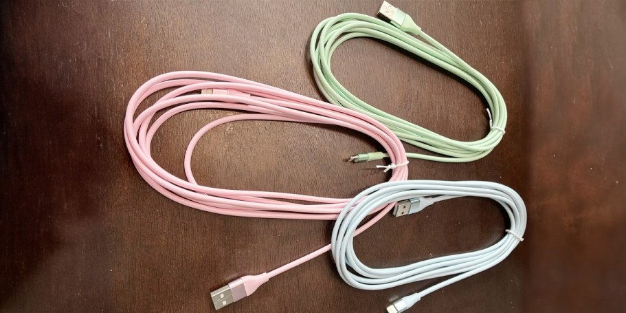 iPhone Lightning Charging Cables 3-Pack Only $3.99 on Amazon (Reg. $10)
