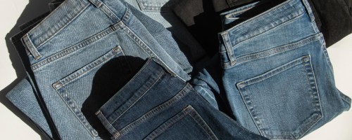 4 pairs of amazon jeans folded together