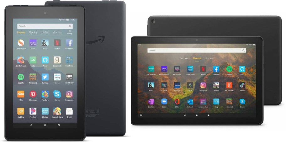 two fire tablets 