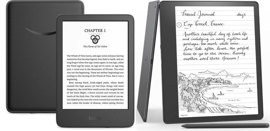 two black kindles 