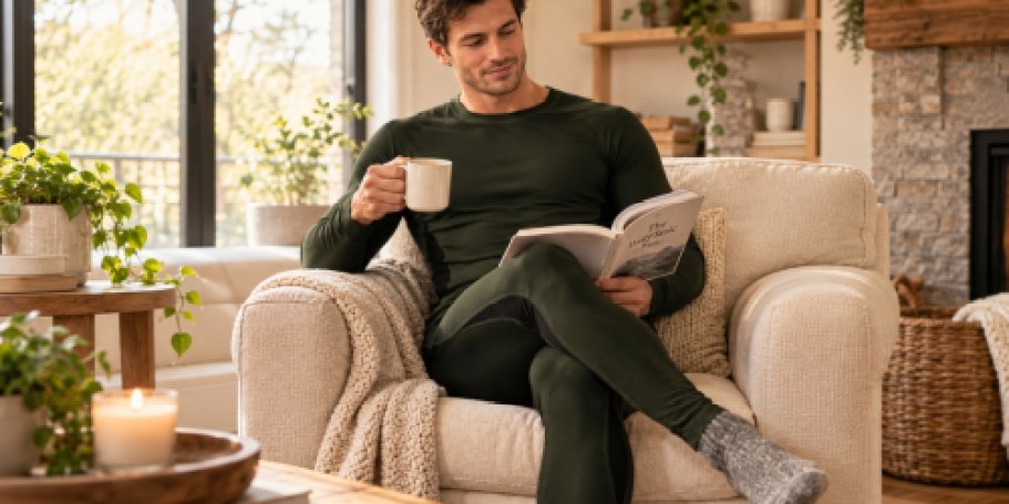 Men’s Thermal Long Underwear Set Just $9.99 on Amazon (Reg. $24)