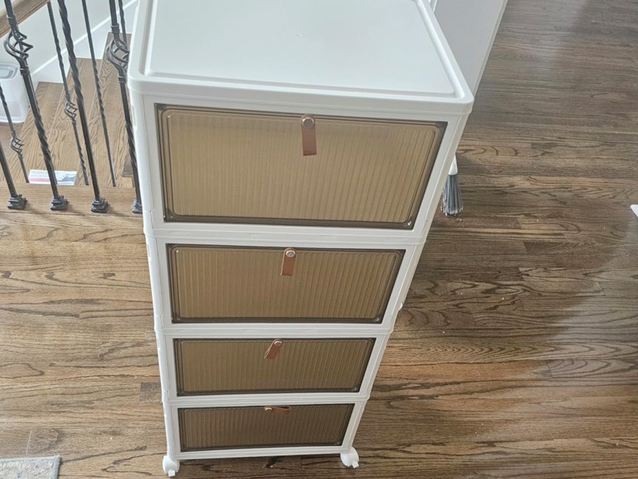 Rolling 4-Tier Stackable Storage Bin Only $19.95 Shipped on Amazon (Reg. $49)