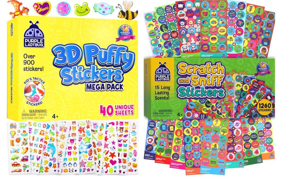 puffy and smelly stickers 