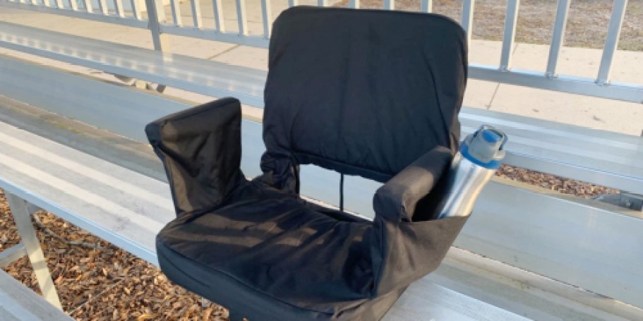 Reclining Stadium Seat w/ Armrests & Side Pockets Only $35 Shipped on Amazon (Reg. $75)