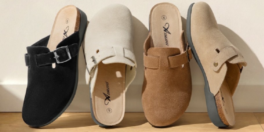 Suede Clogs Just $22.49 on Amazon (Reg. $50) | Birkenstock Look for Less