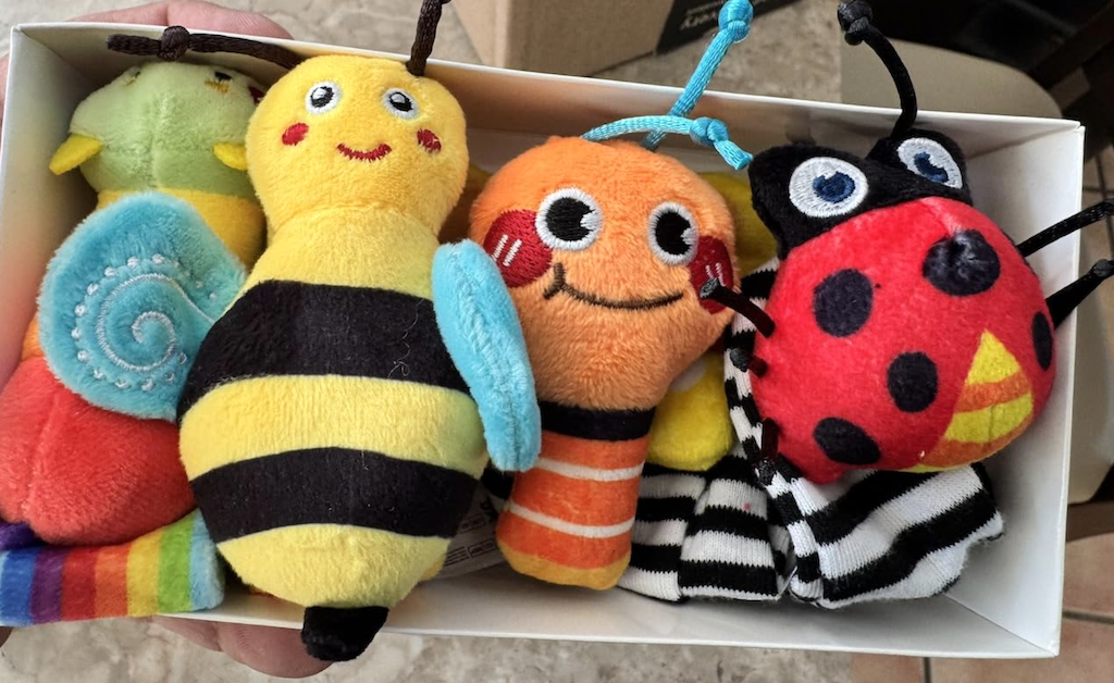 baby rattles and socks 