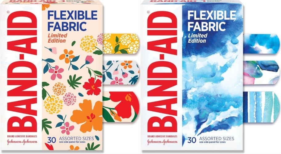 band-aid wildflower and water color design band aids