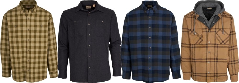 four mens shirts