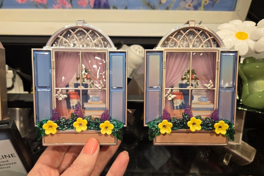 hand holding mini window wall plug