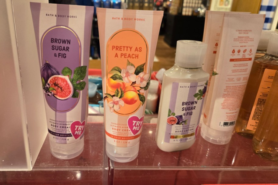 body lotion tubes in store