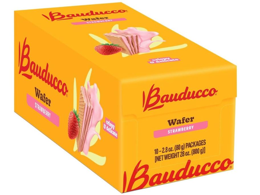 Bauducco strawberry Wafer Cookies 2.8oz 10-Pack