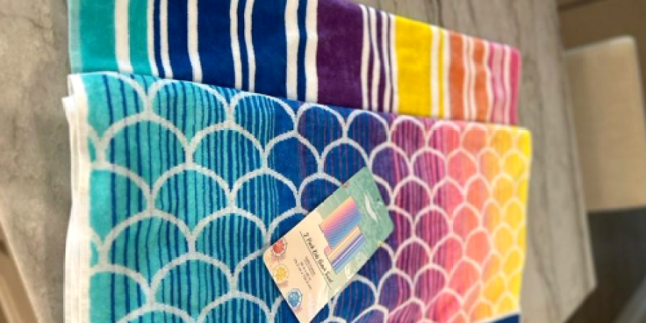 Beach Towel 2-Packs from $6 on Walmart.com (Regularly $15)