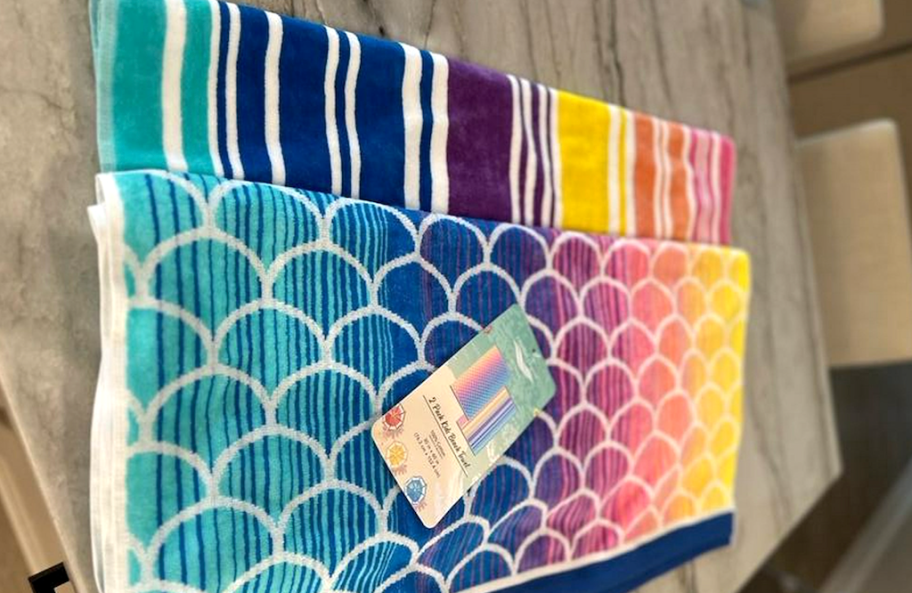 Beach Towel 2-Packs from $6 on Walmart.com (Regularly $15)