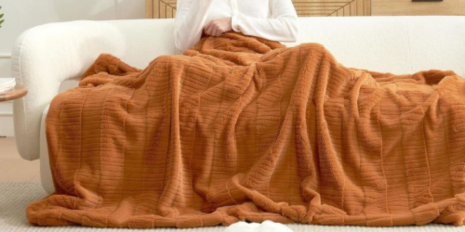Cozy Faux Fur Throw Blankets Only $9.99 on Amazon