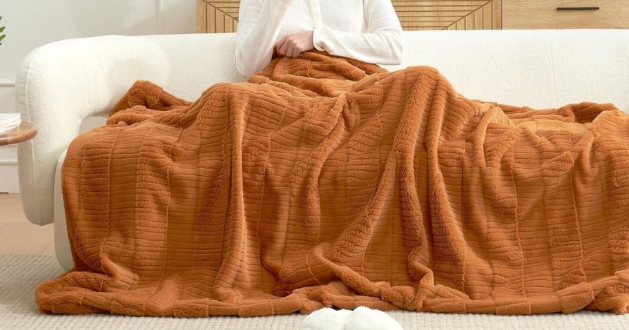 Cozy Faux Fur Throw Blankets Only $9.99 on Amazon