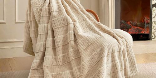 Cozy Faux Fur Throw Blankets Only $9.99 on Amazon