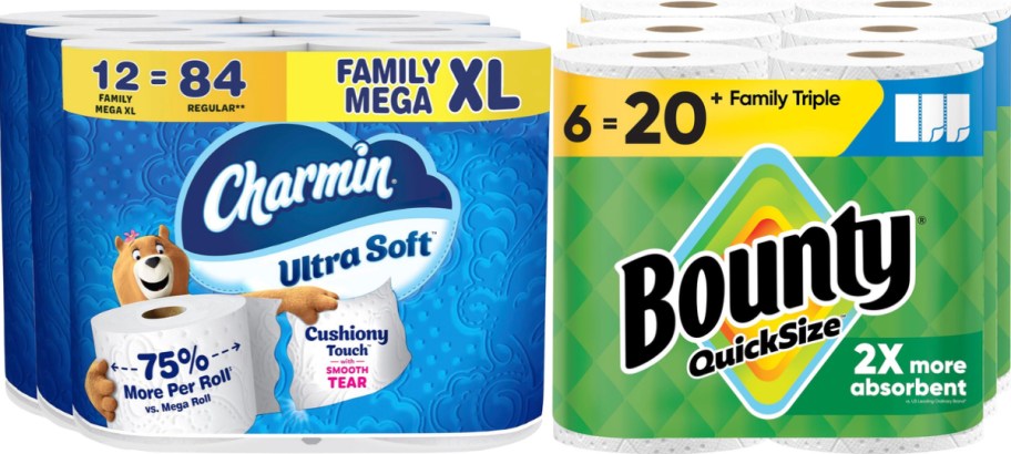 bounty and charmin