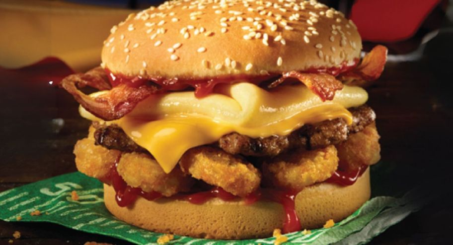 carls jr hungover burger