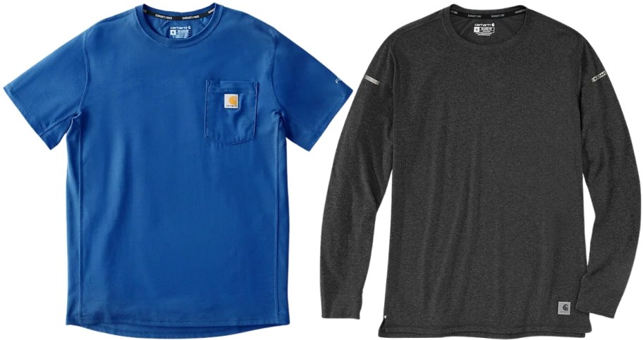 mens short sleeve tee and long sleeve tee