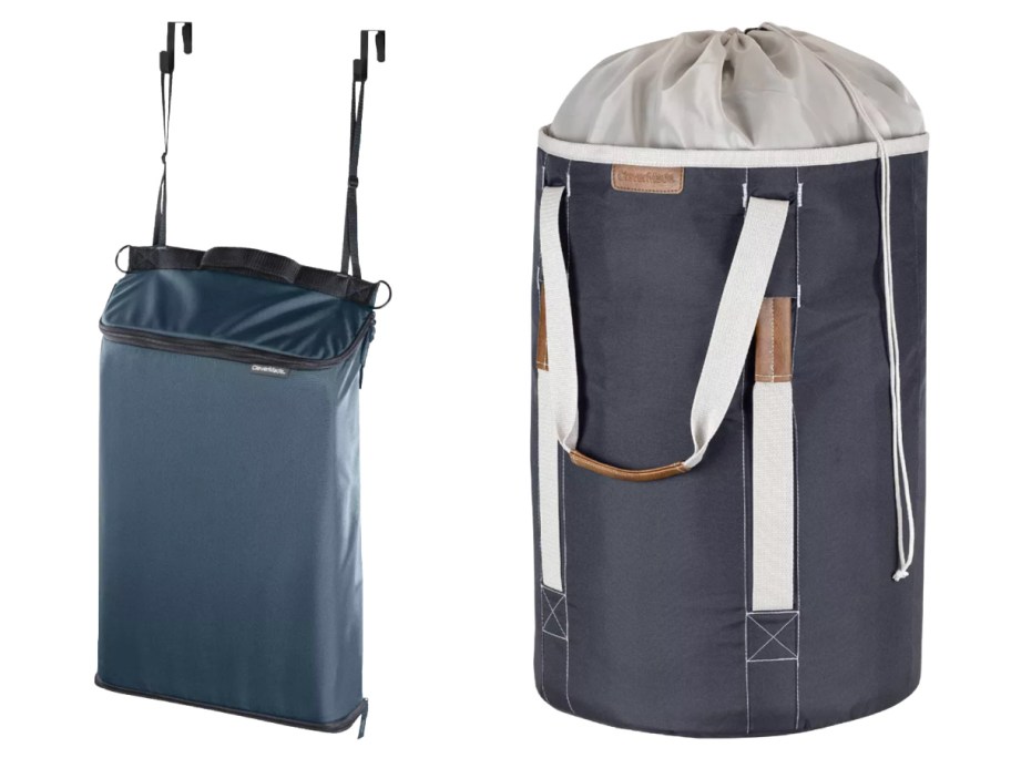 over the door basket and large round laundry duffel