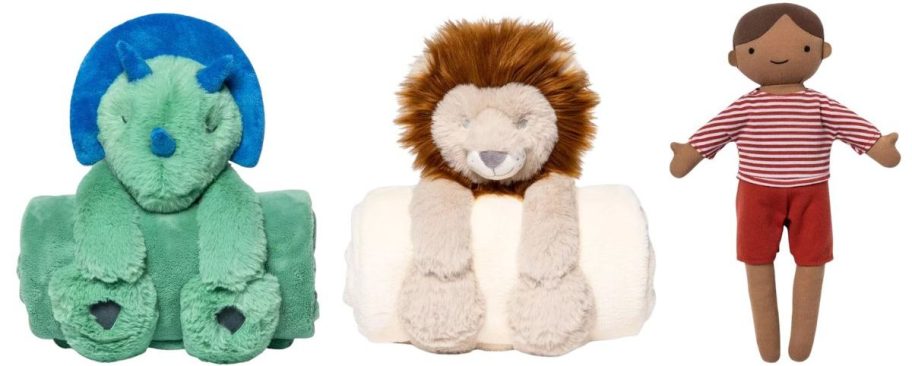 three cloud island plushies