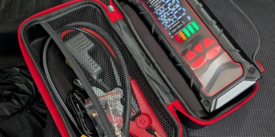 Portable Jump Starter w/ Air Compressor Just $27.49 Shipped on Amazon (Reg. $90)