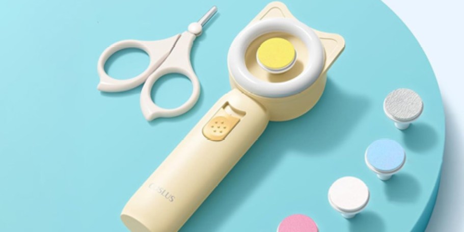 Electric Baby Nail Trimmer w/ Ring Light Only $2.99 on Amazon (Great Baby Shower Gift)