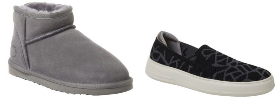 womens dearfoams booties and sneakers