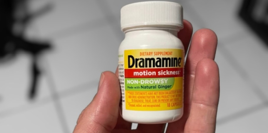 Dramamine Herbal Motion Sickness Relief 18-Count Just $2.56 Shipped on Amazon