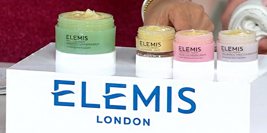 elemis beauty jars on display 