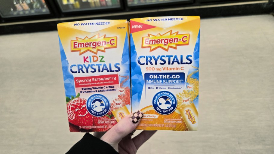 TWO Emergen-C Crystals 28-Count Boxes Only $13.59 on Walgreens.com ($32 Value)