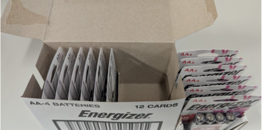 Energizer MAX AA Alkaline Batteries 48-Pack Just $19.99 Shipped (Reg. $40)