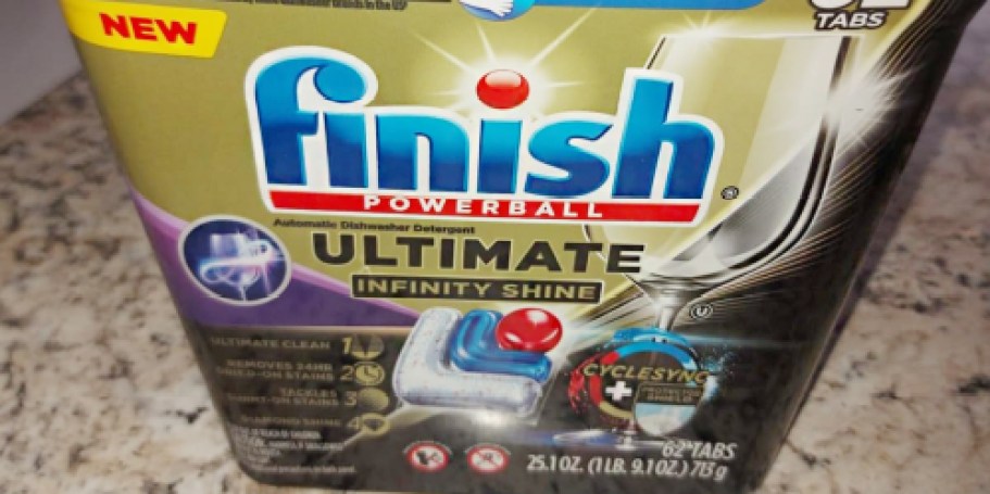 WOW! Buy Finish Dishwasher Pods 62-Count, Get TWO Free (Just Stack Amazon Discounts!)