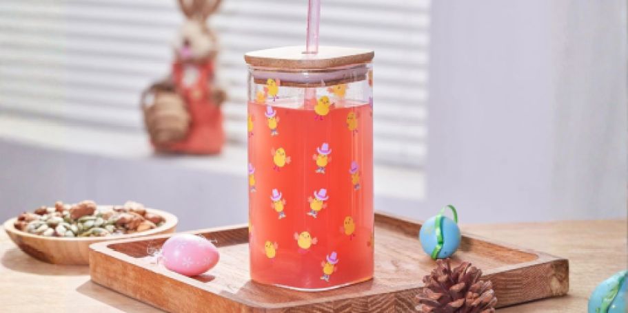 FOUR Easter Glass Sipper Cups Only $6.80 on Walmart.com (Just $1.70 Each!)